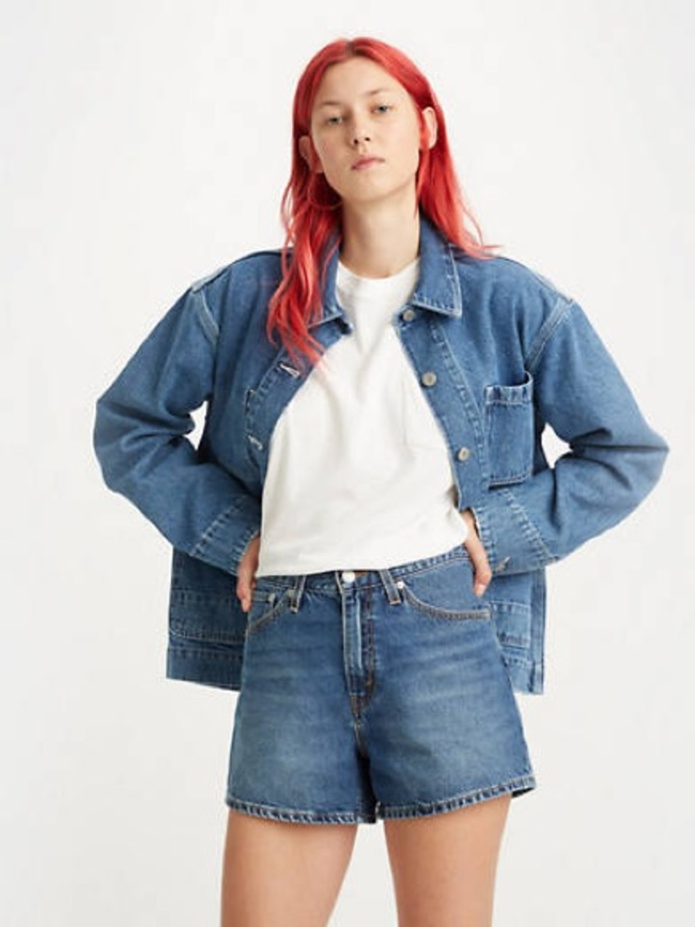 Levi's Medium Blue Denim Jean Shorts